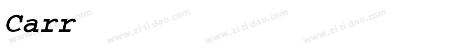Carrier Bold Oblique字体转换